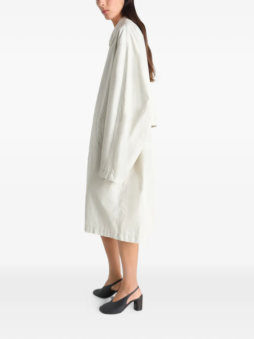 White coat, full body view