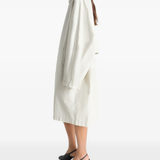White coat, full body view
