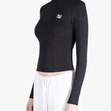 Black hoodie worn by a person, showing the hoodie fit