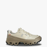 Tan shoes, side view