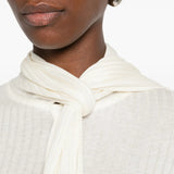 TOTEME - Women Ribbed Bow Blouse Tops