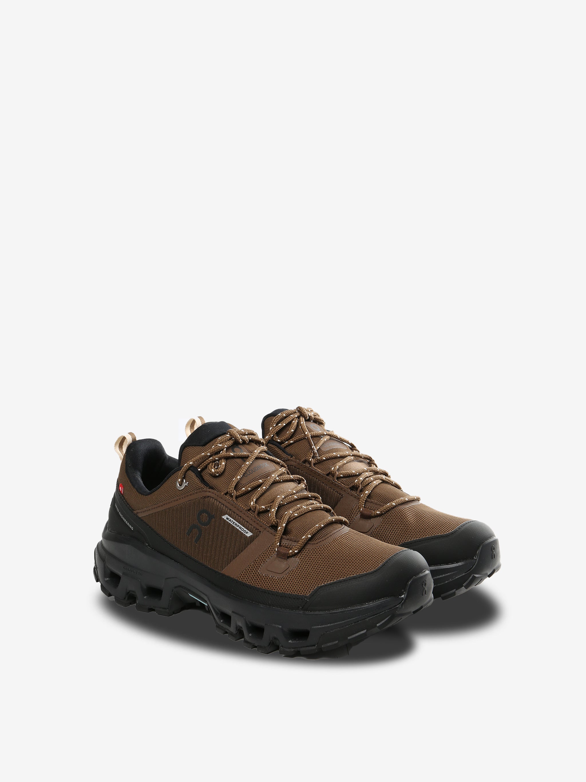 brown sneakers, side view