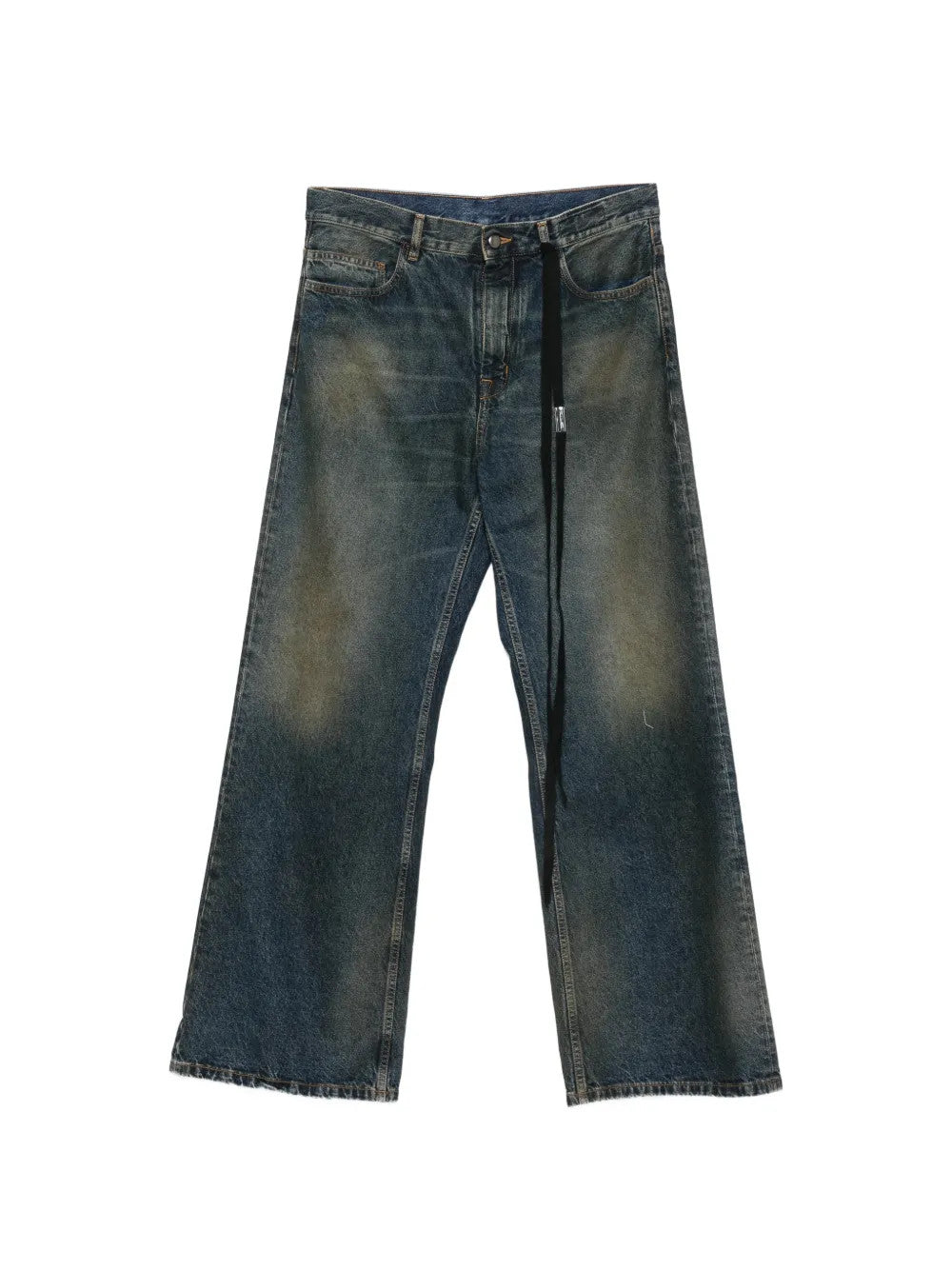 Blue pants, front view