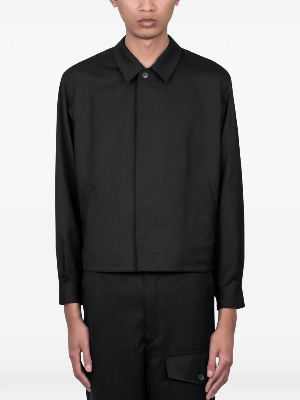 Black jackets, front view