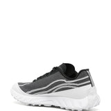 Black sneaker, back view