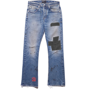 ENFANTS RICHES DEPRIMES - Men Patchwork Flare Jeans