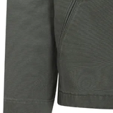 Green jackets-coats, front view showing vertical stripes 