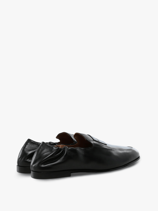 Black shoes, back view