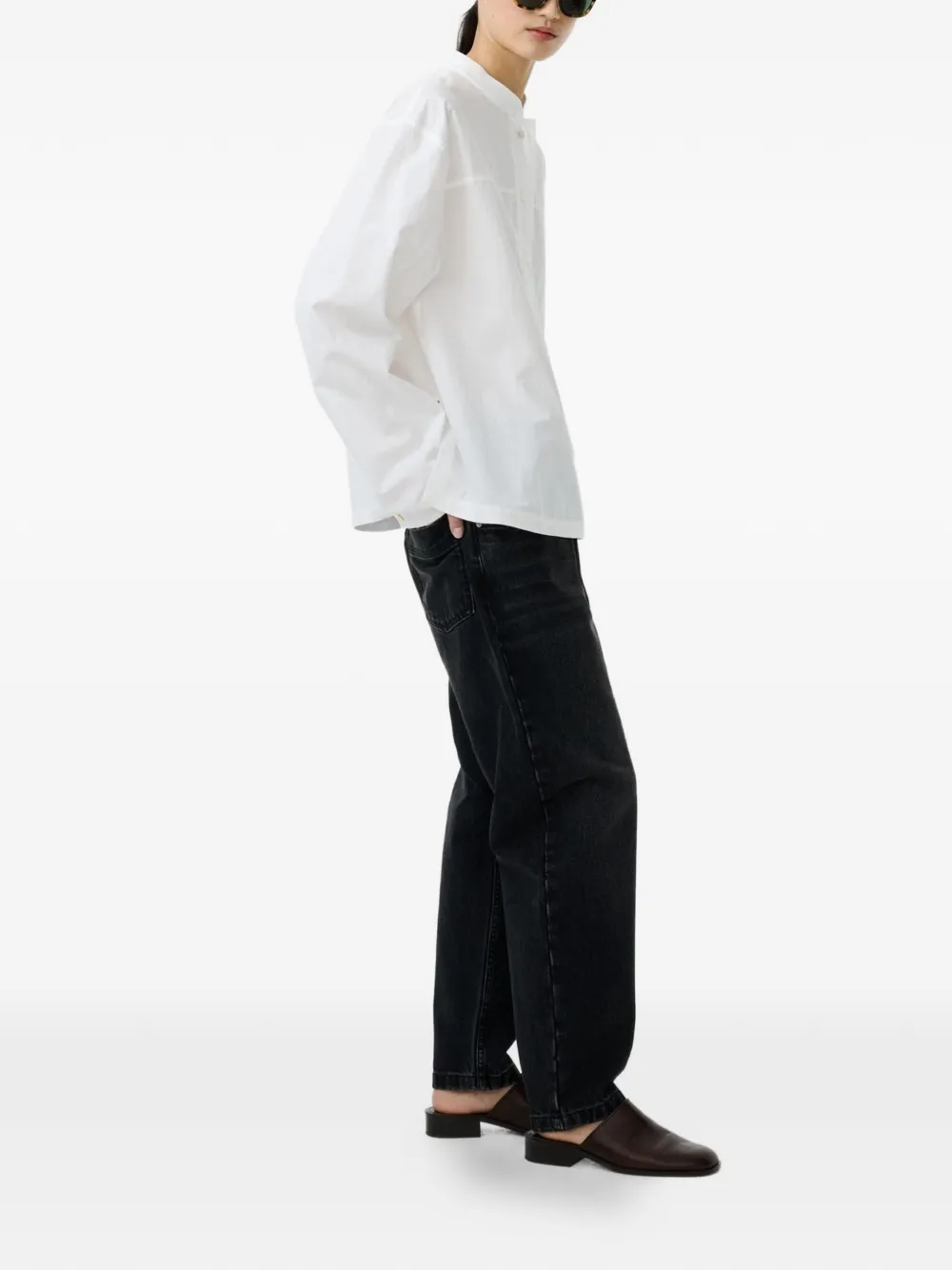 White shirt, full body view