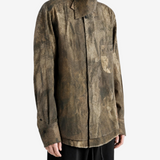Brown shirt, full body view