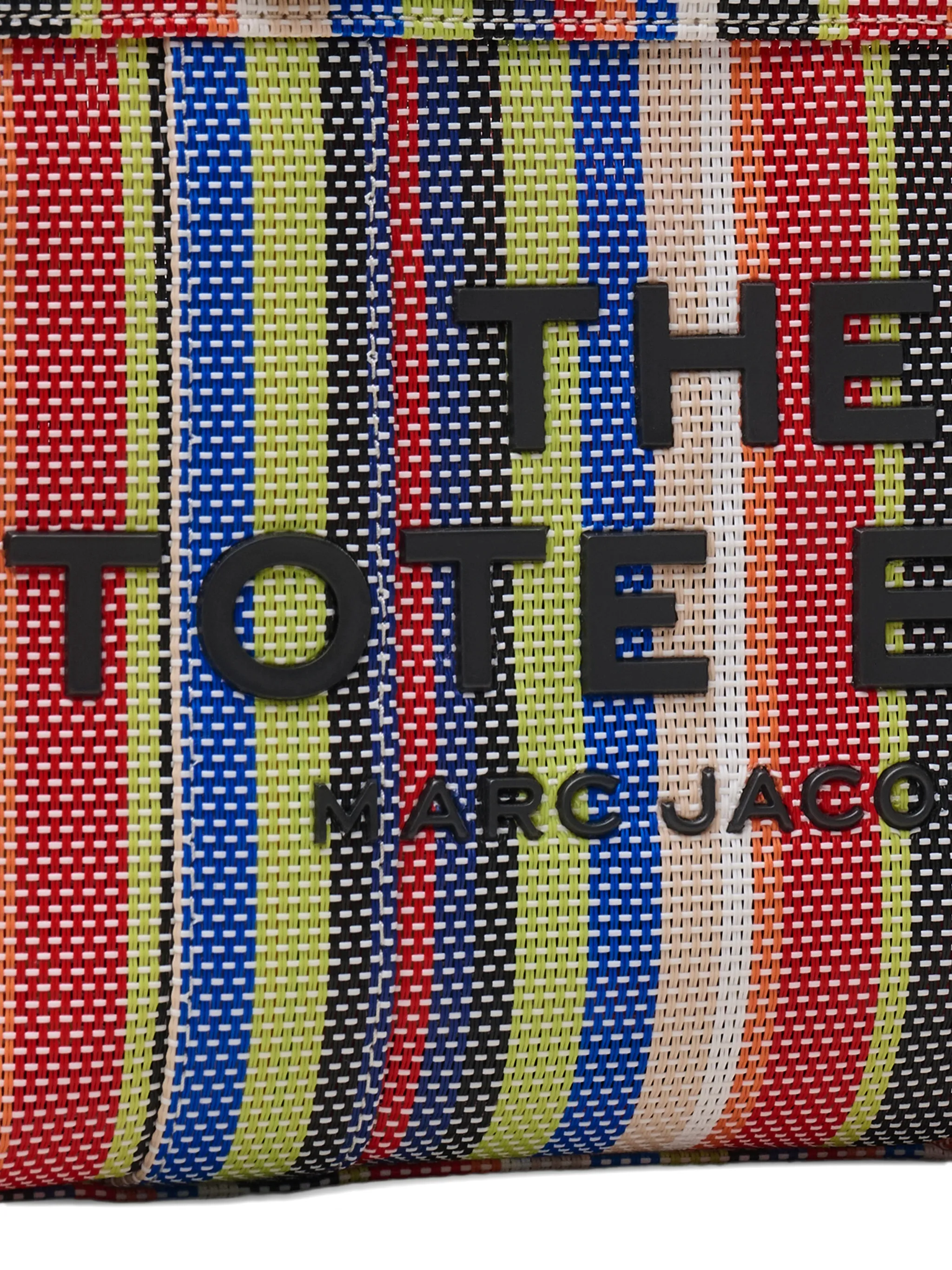 Close up of red bag, showing texture of the cotton fabric