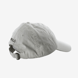White hat, back view