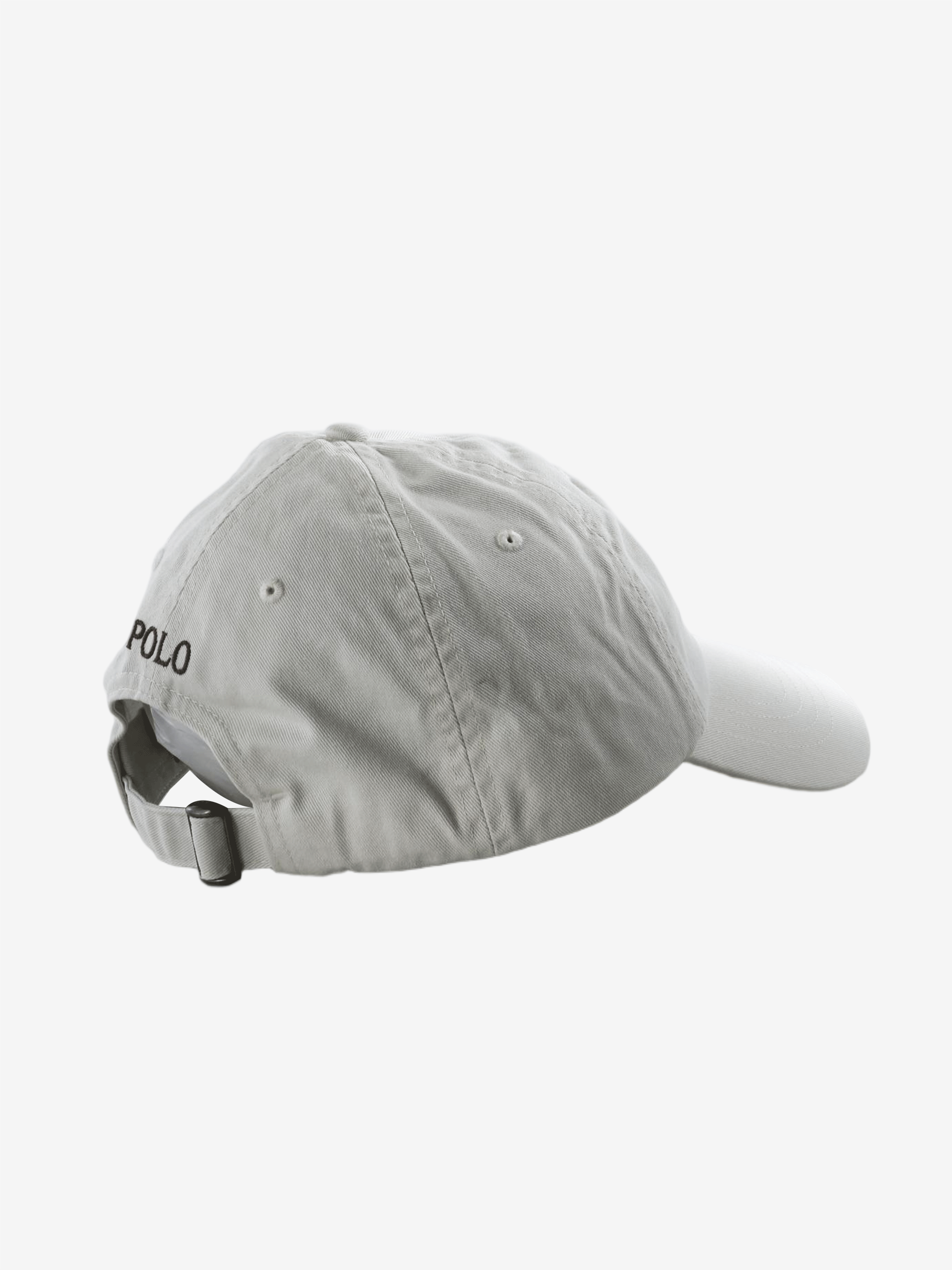 White hat, back view