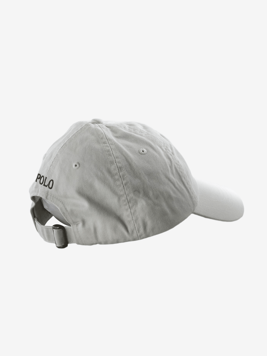 White hat, back view