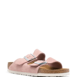 Pink sneakers, side view