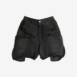 Black shorts, front view