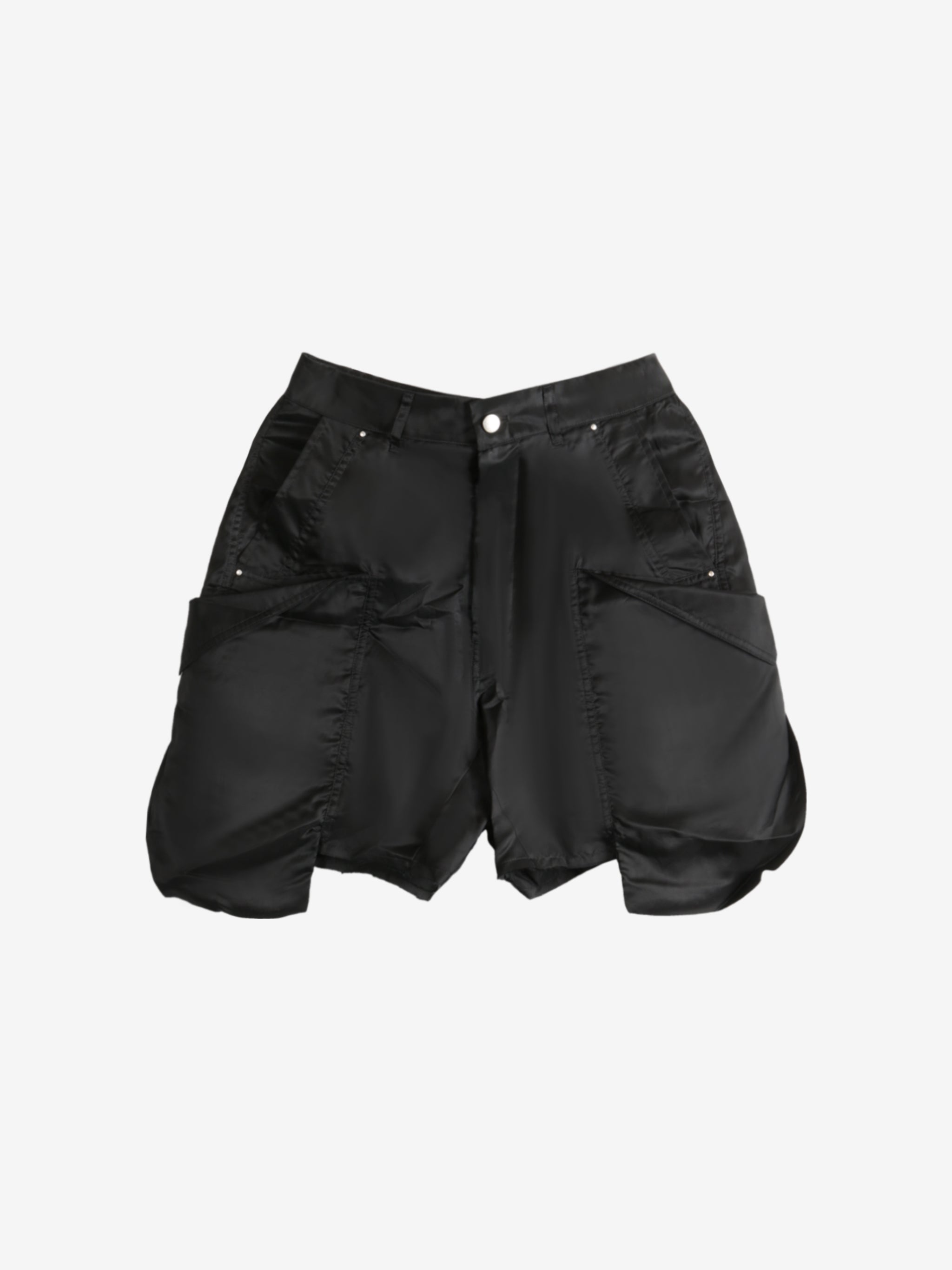 Black shorts, front view