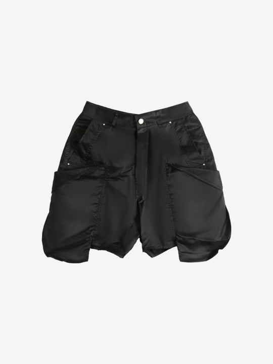 Black shorts, front view