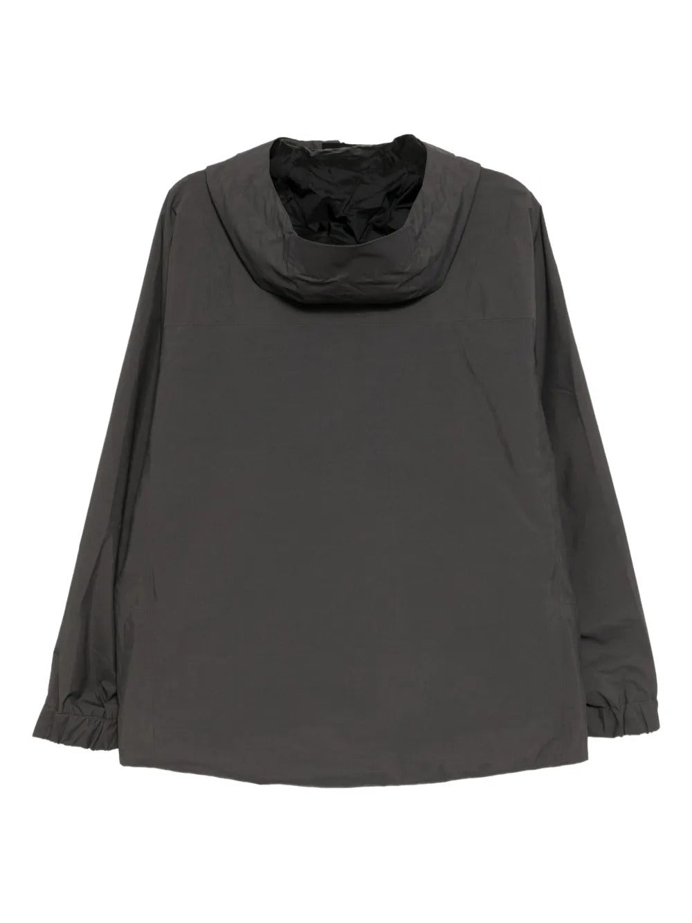 Grey jackets, back view