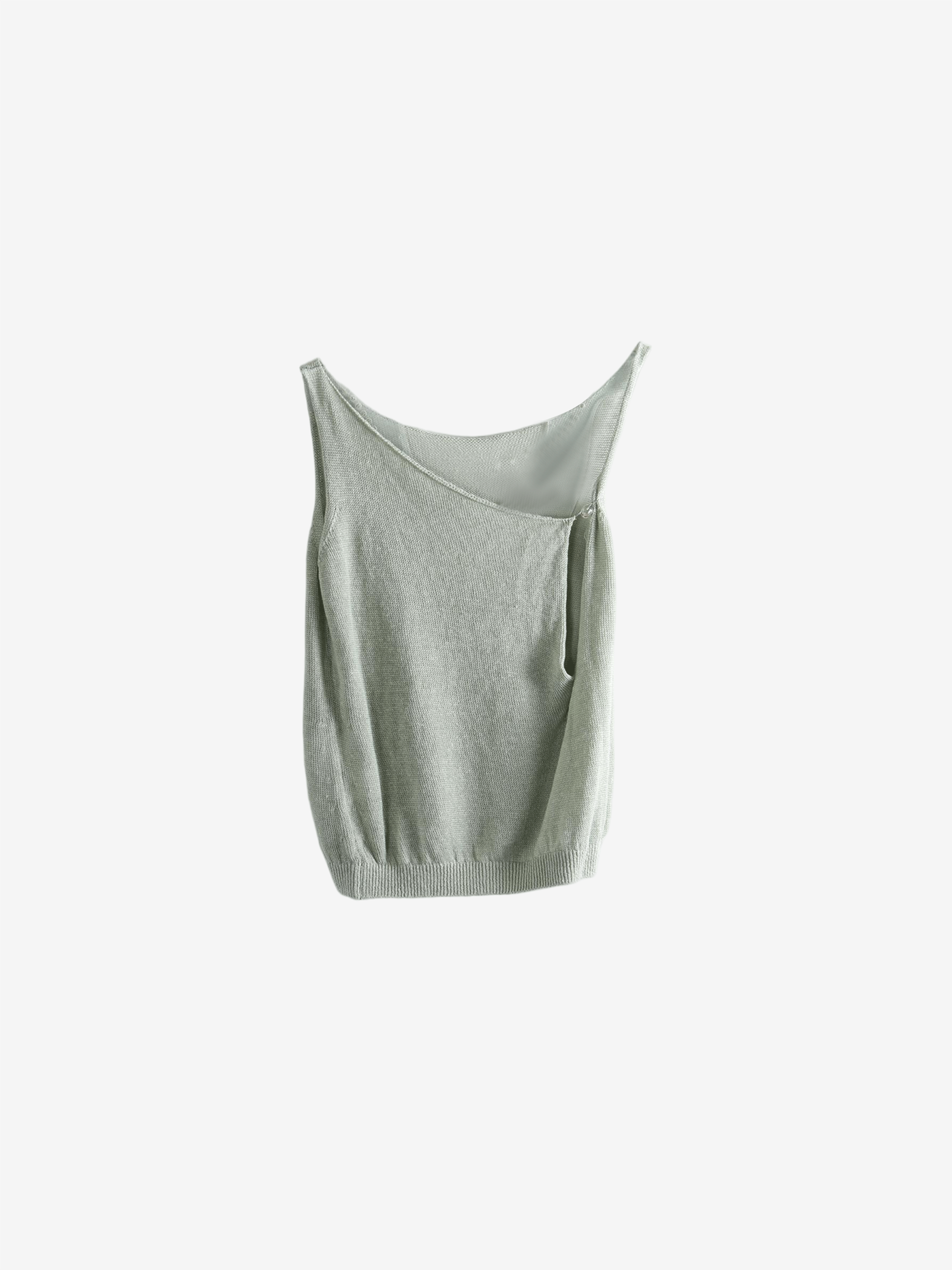Green top, back view