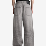 Grey jeans, full body view