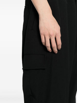 YOHJI YAMAMOTO POUR HOMME - Men Wool Gabardine Tab Wide Pant