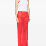 White top, full body iew