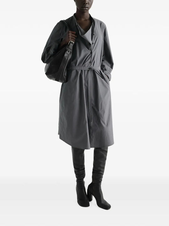 Grey dress, full body view