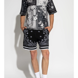 AMIRI - Men Bandana Floral Bowling Shirt