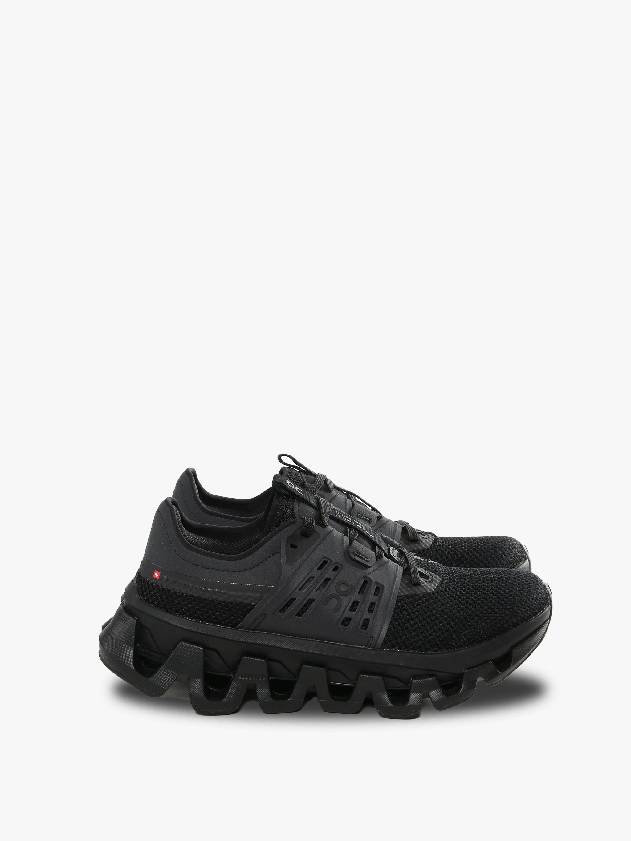Black sneakers, front view