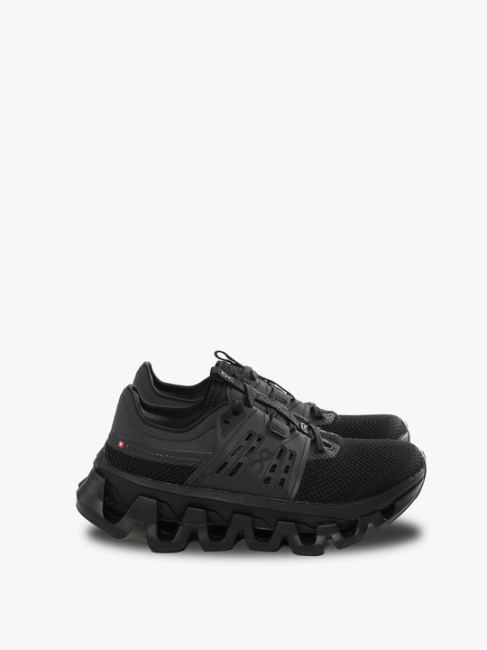 Black sneakers, front view