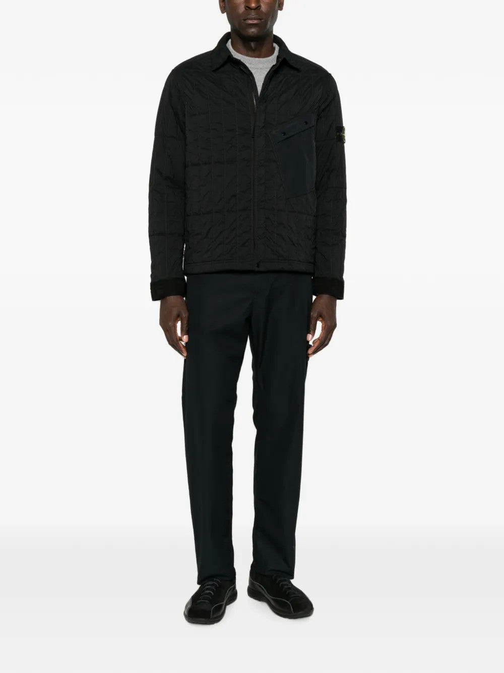 Black jacket, full body view