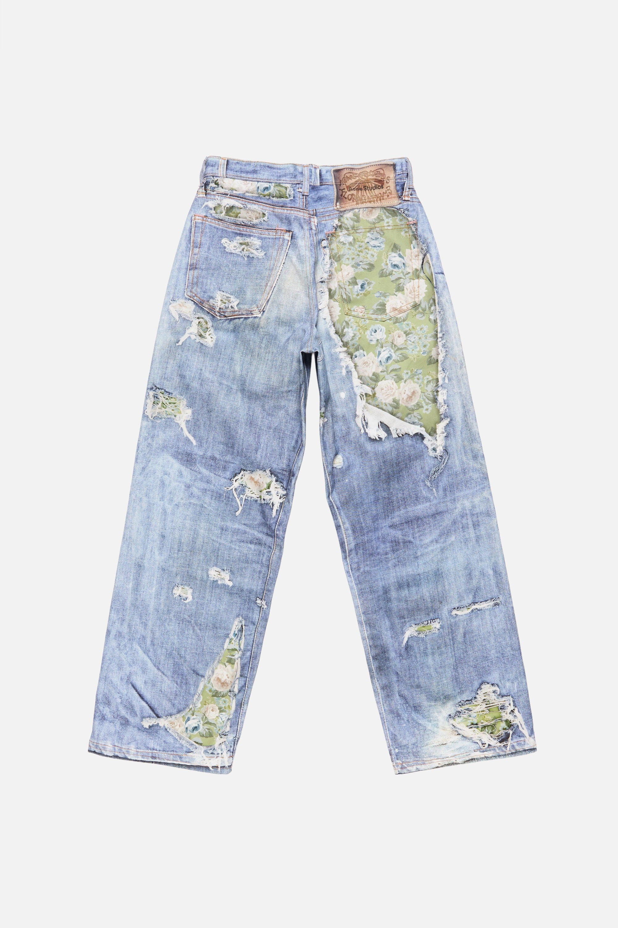 Blue jeans, front view