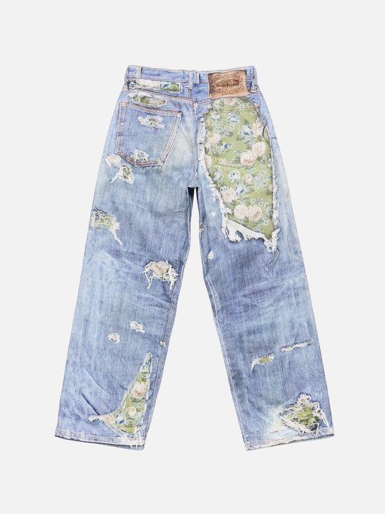 Blue jeans, front view