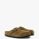 Tan sandals, front view