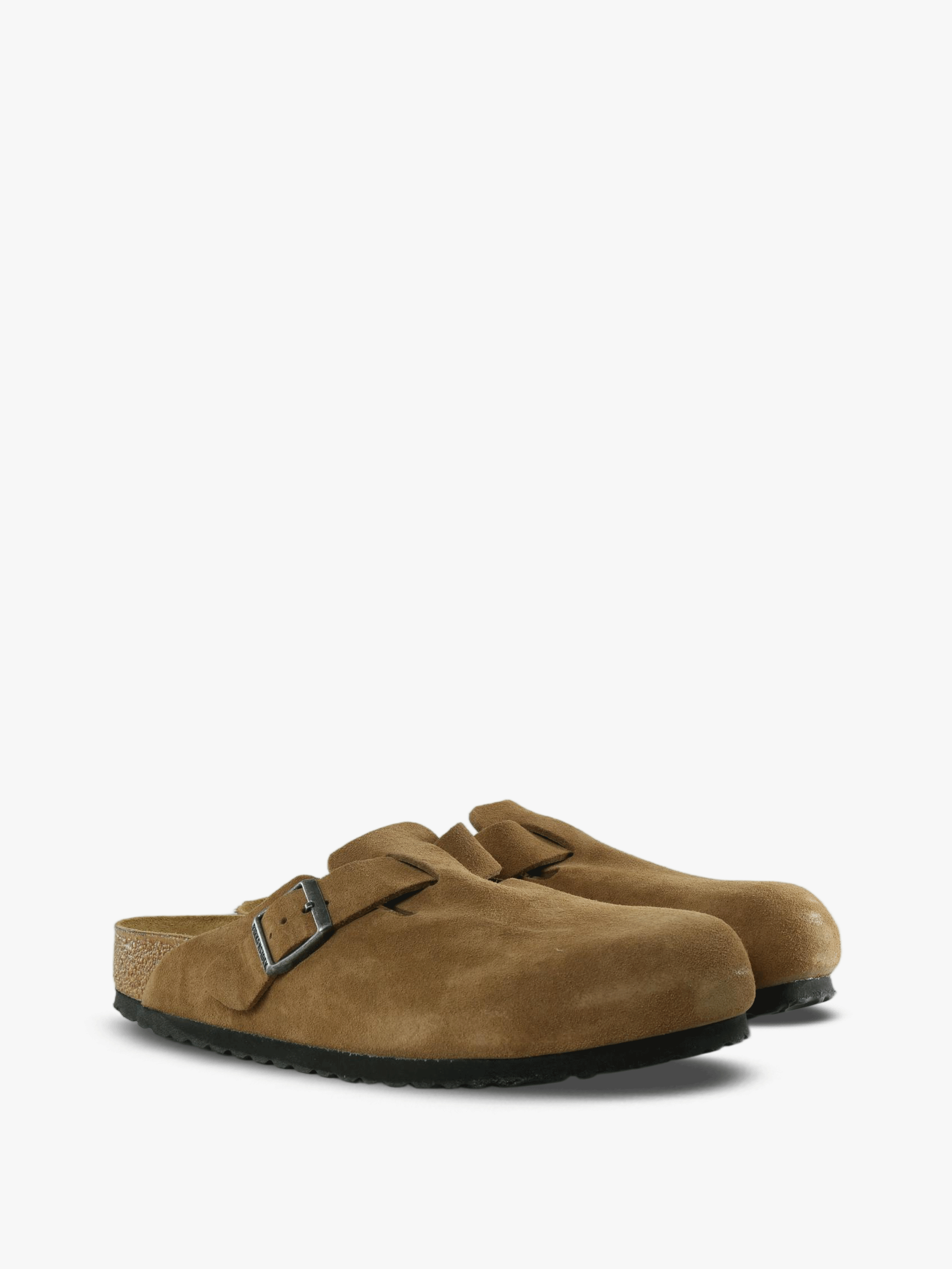 Tan sandals, front view