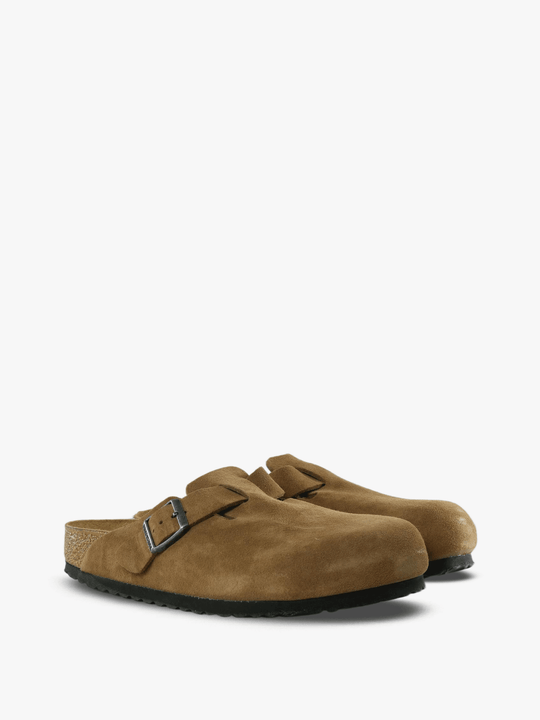 Tan sandals, front view