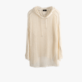 White knitwear, front view