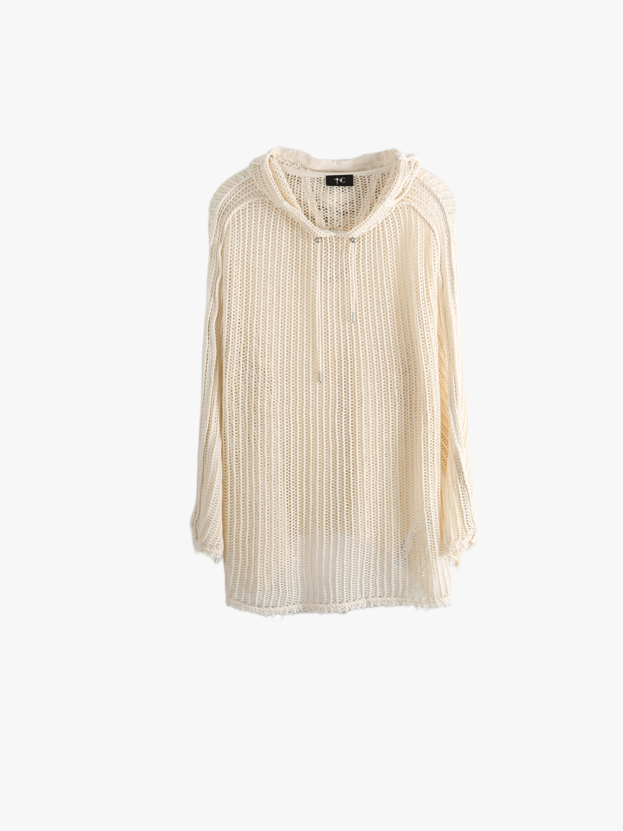 White knitwear, front view