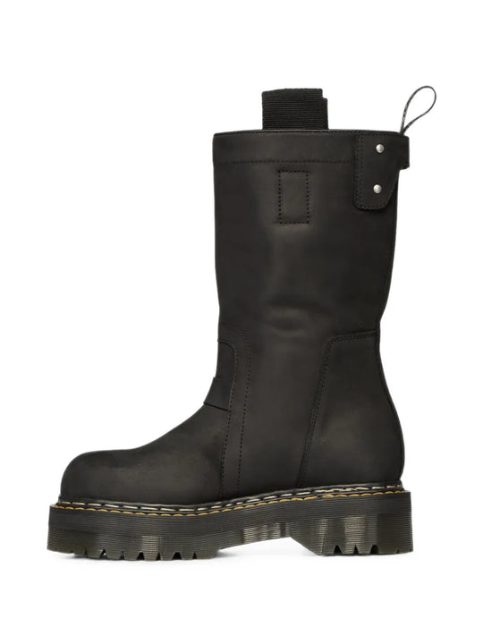 Black boots, side view