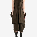 Brown dress,full body view