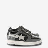 Grey sneakers, front view