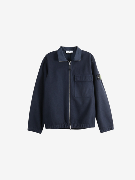 Navy shirt, front view