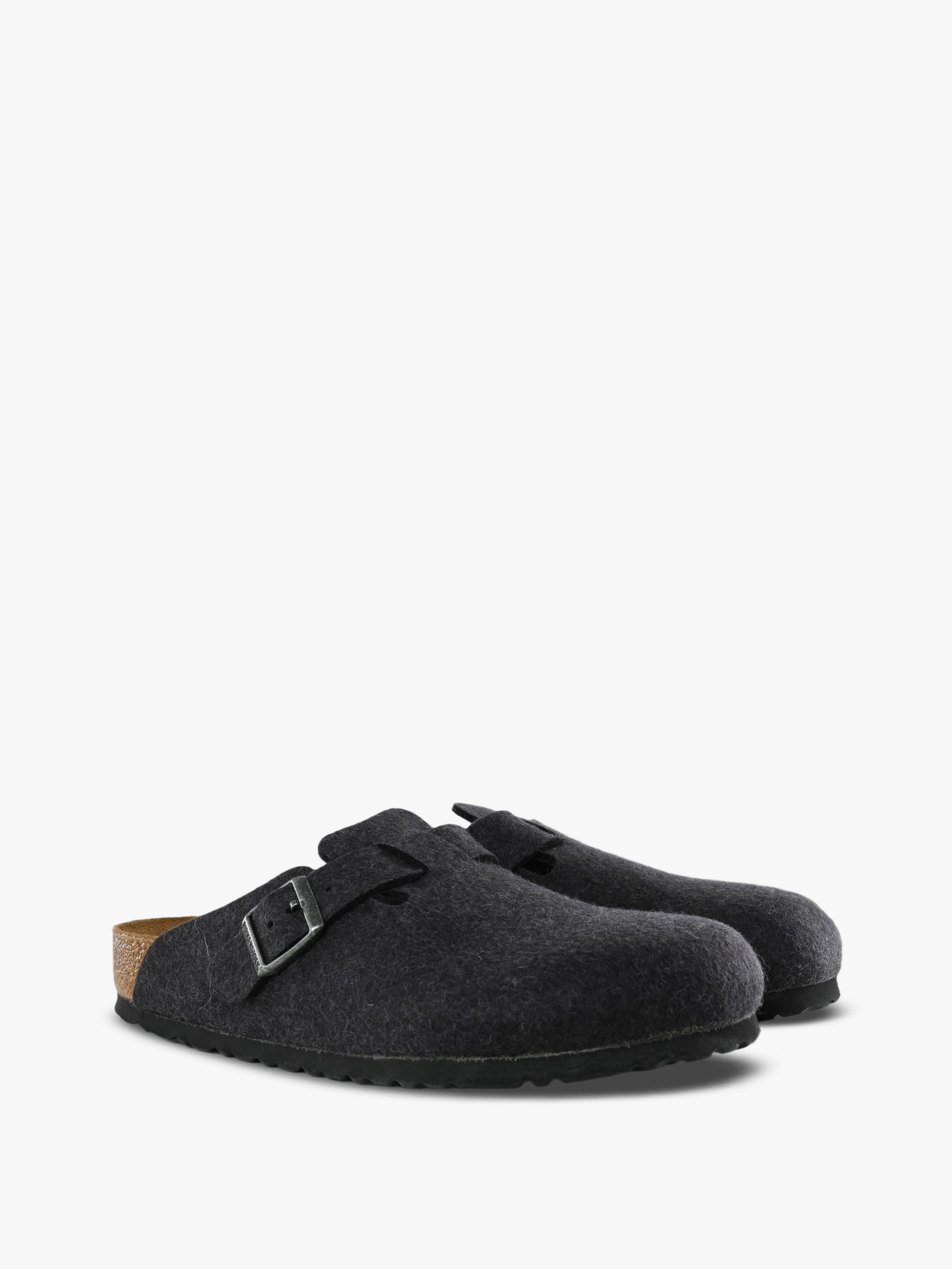 Grey sandals, front view