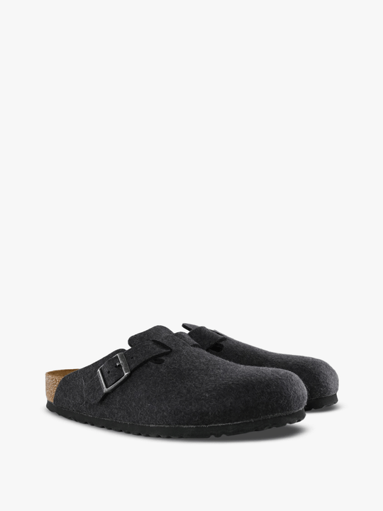 Grey sandals, front view