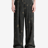 ZIGGY CHEN - Men Jacquard Front Pleat Trousers