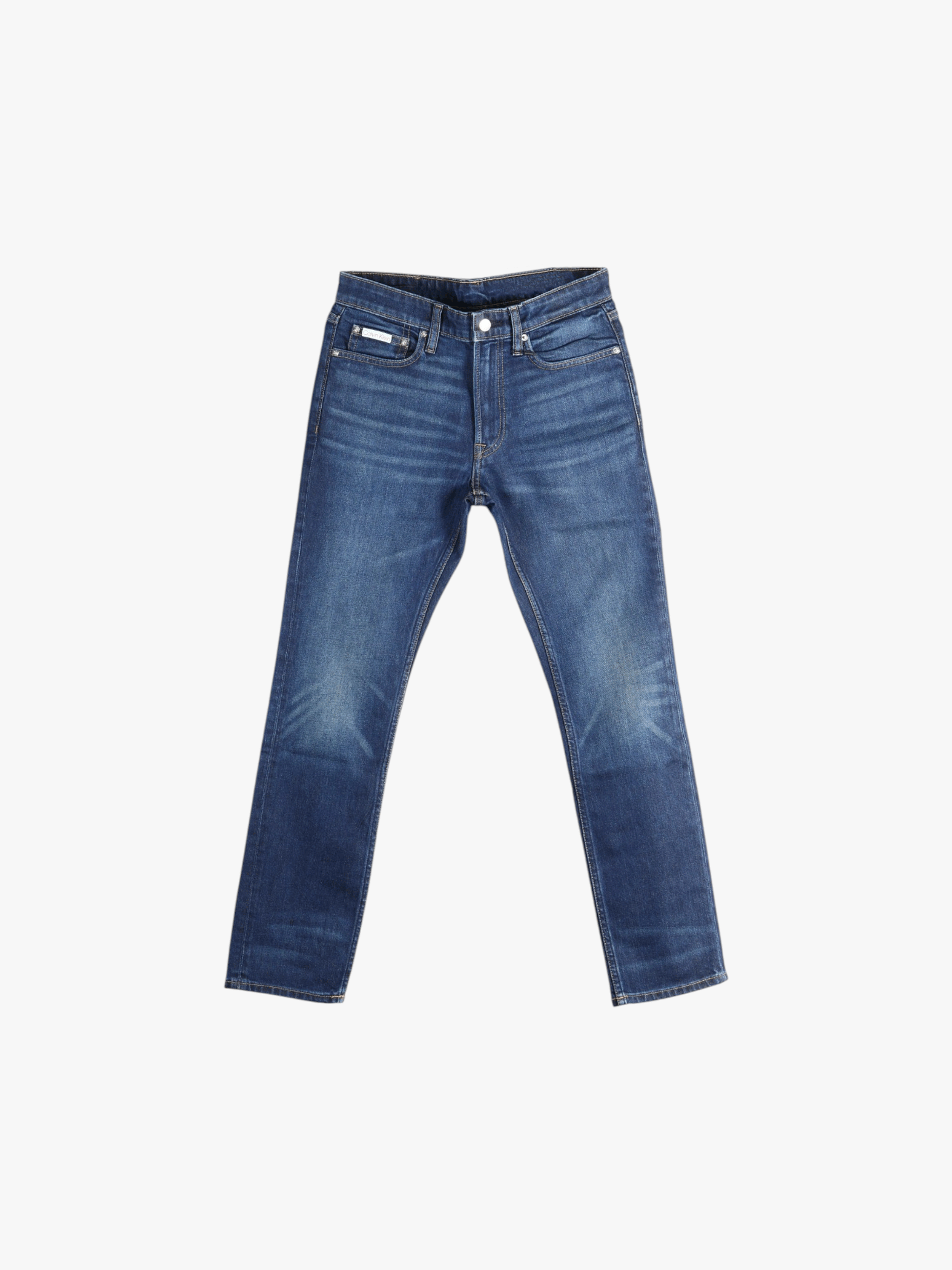 Blue jeans, front view