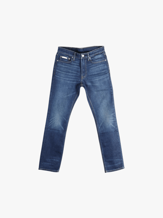 Blue jeans, front view