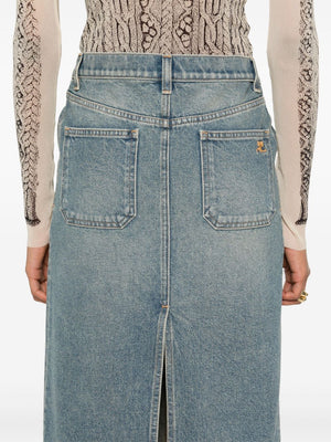 COURRÈGES - Women 2-Pocket Denim Skirt