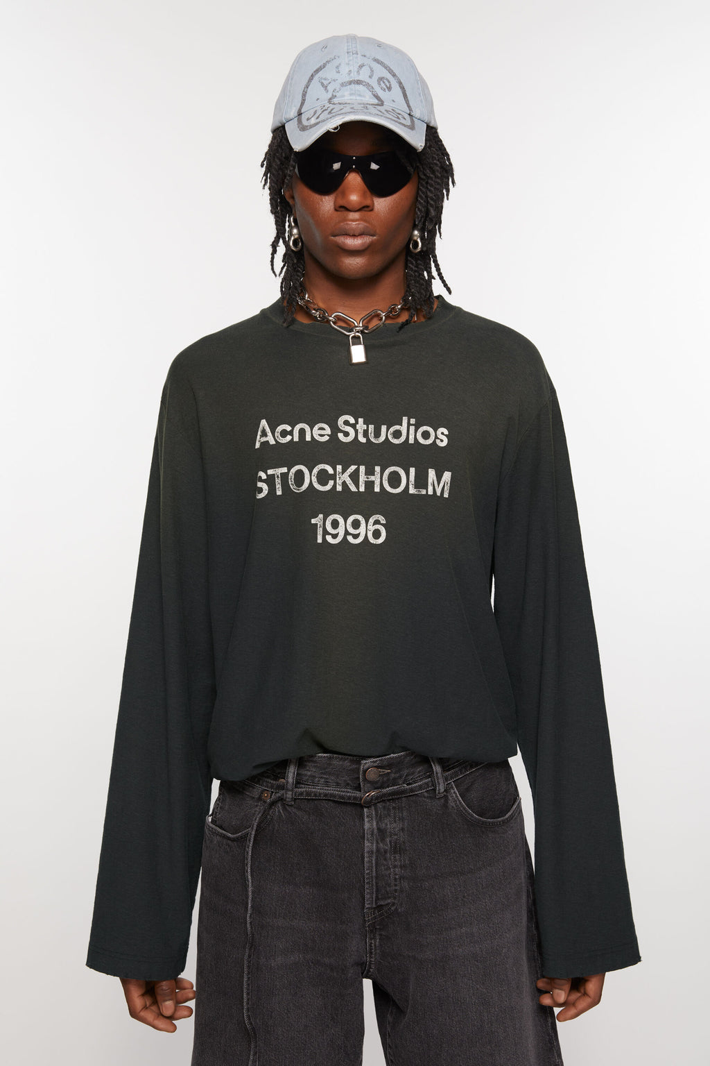 ACNE STUDIOS - Unisex Logo Long Sleeve Tee